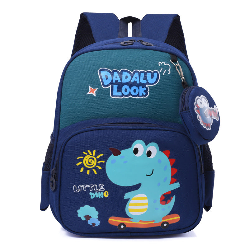 Children's Boys Color Matching Cartoon Animation Medium Kindergarten School Bags