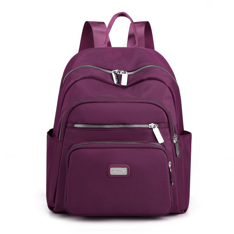 Women's Solid Color Simple Oxford Cloth Fashion Backpacks