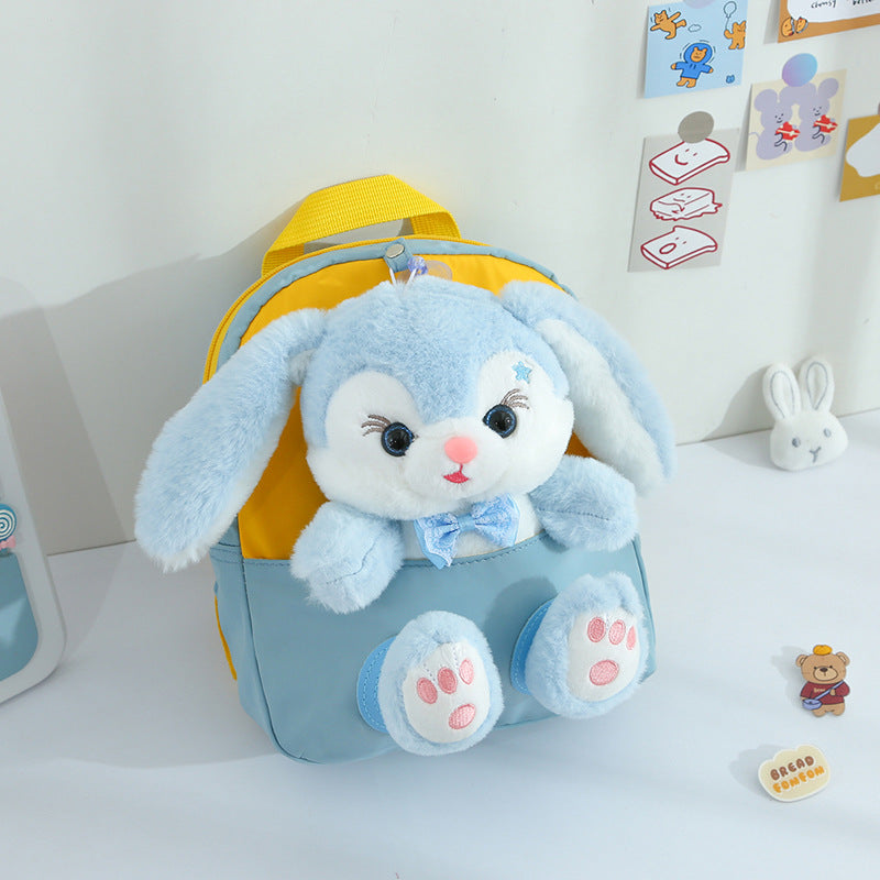 Children's Cartoon Cute Plush Rabbit Grade Doll Elementary School Students' Schoolbags