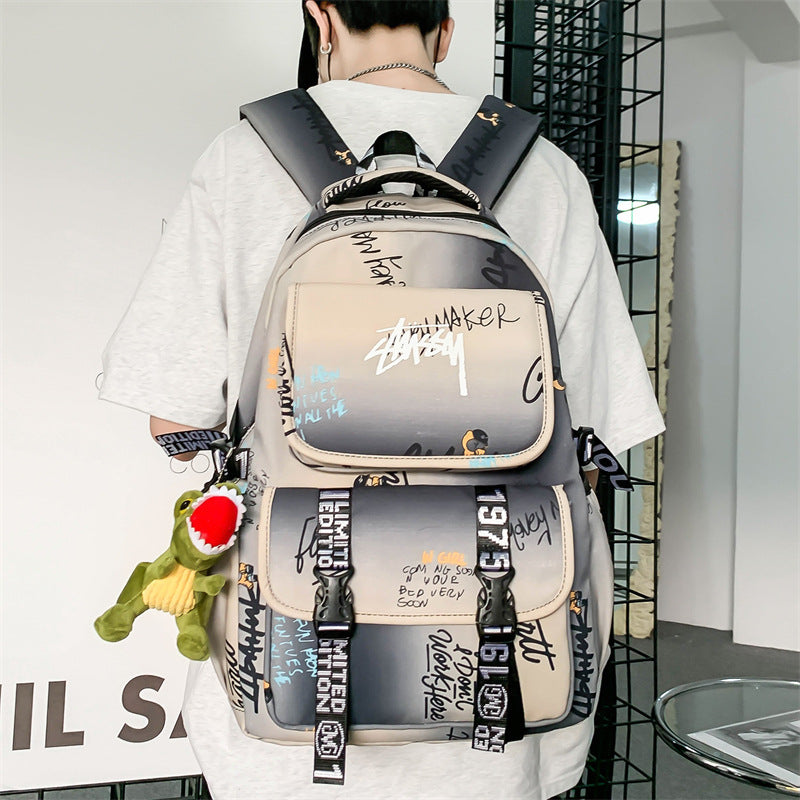 Women's & Men's & Trendy Cool Fashion Nylon High Sense Backpacks