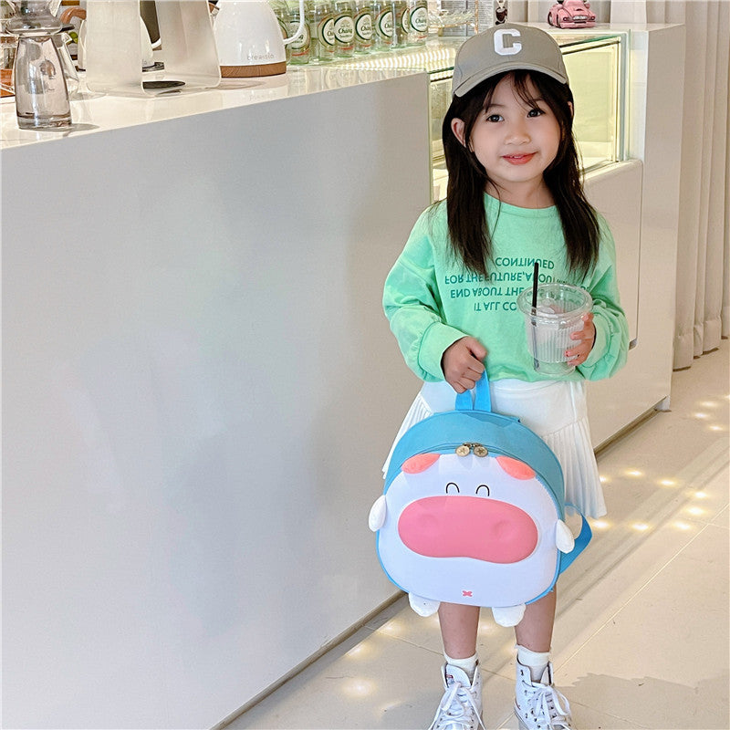 Children's Cartoon Calf Three-dimensional Egg Shell Small Boys Kindergarten School Bags