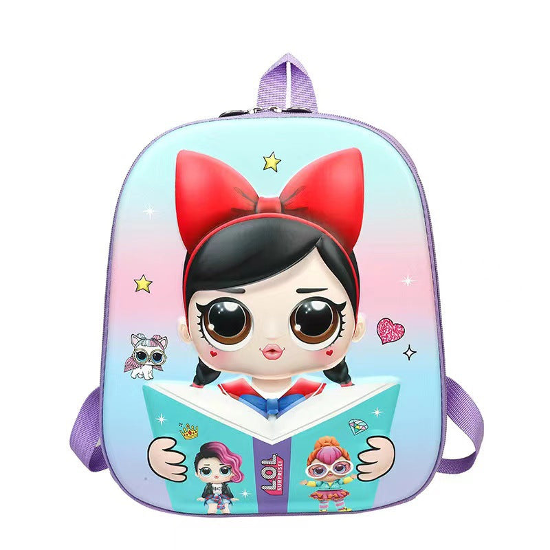 Children's Cartoon Printed Large Capacity Cute Three-dimensional Backpacks