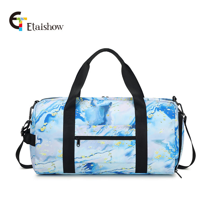 Women's Capacity Waterproof Iti Printing Swimming Sport Travel Bags