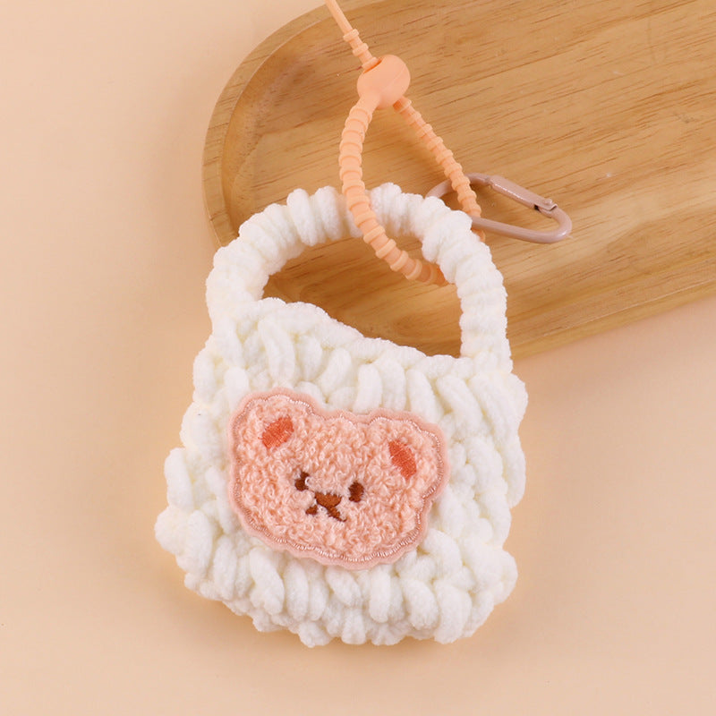 Knitted Earphone Sleeves Apple Protective Female Coin Purses