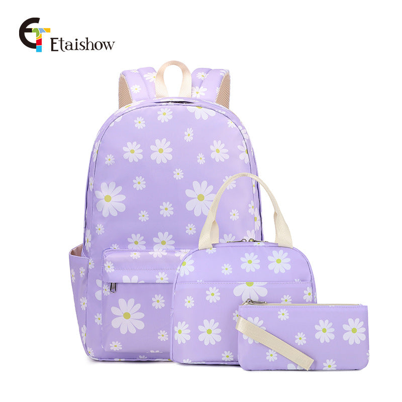 Three-piece Starry Sky Iti Printing Primary Elementary School Students' Schoolbags