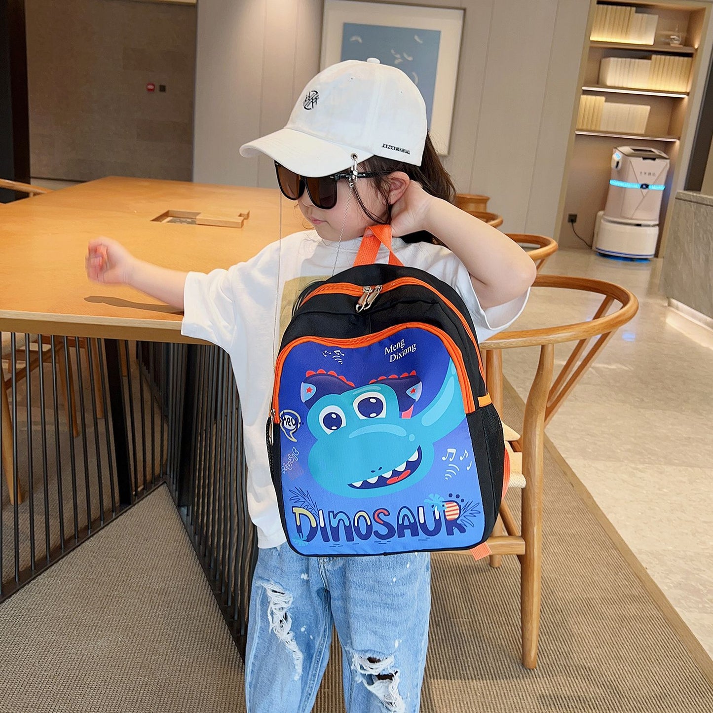 Children's Cute Boy Cartoon Little Dinosaur Kindergarten School Bags