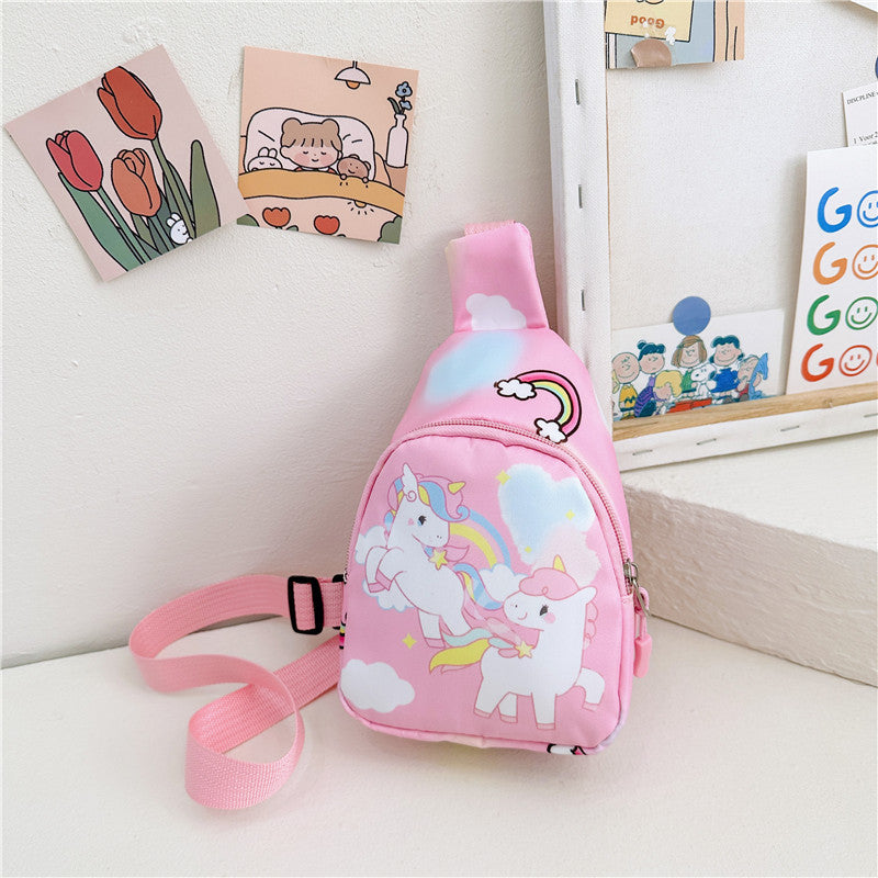 Children's Cloth Small Princess Fashion Cartoon Going Children's Waist Packs