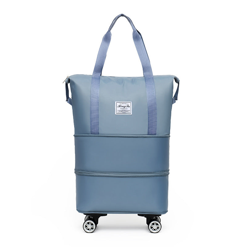 Wheels Oversized Capacity Tote Expansion Quick Travel Bags