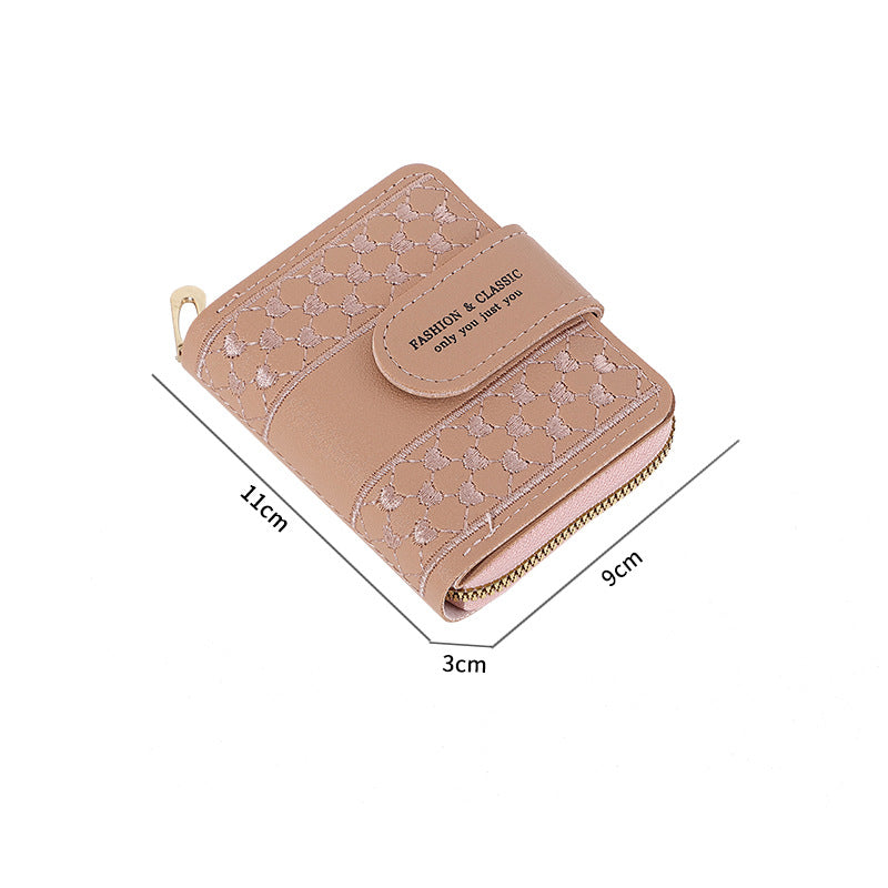 Women's Short High-grade Printed Zipper Source Ladies Wallets