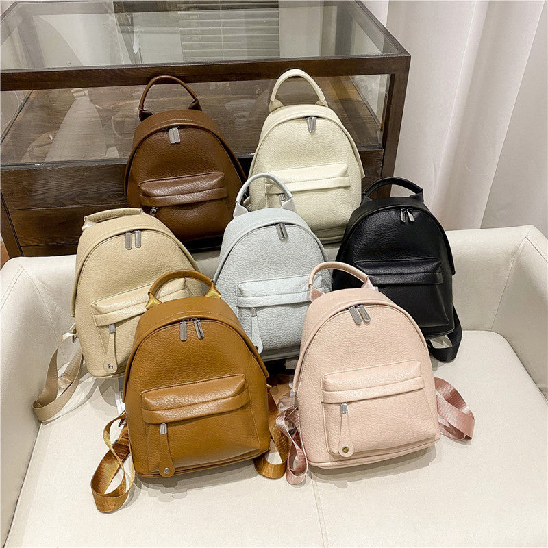 Women's Beautiful Fashionable Niche High-grade Leather Backpacks