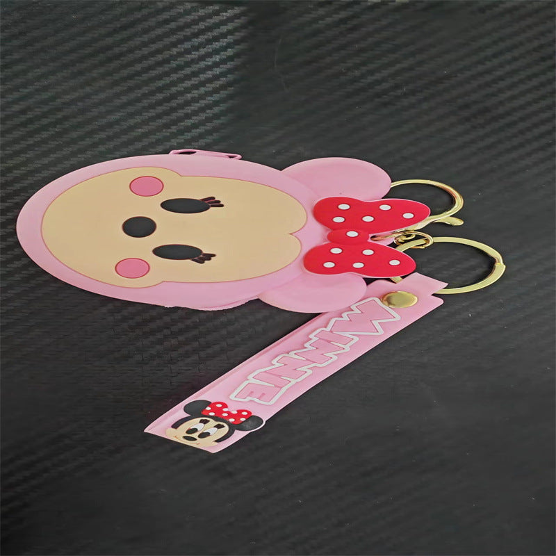 Cartoon Mickey Minnie Silicone Couple Change Coin Purses