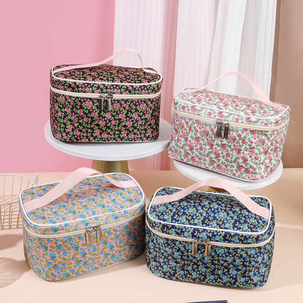 Floral Large Capacity Wind Square Good-looking Portable Bags