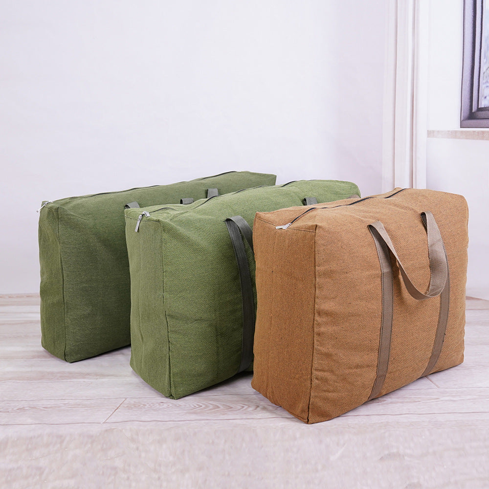 Canvas Moving Thickened Packing Coat Quilt Travel Bags