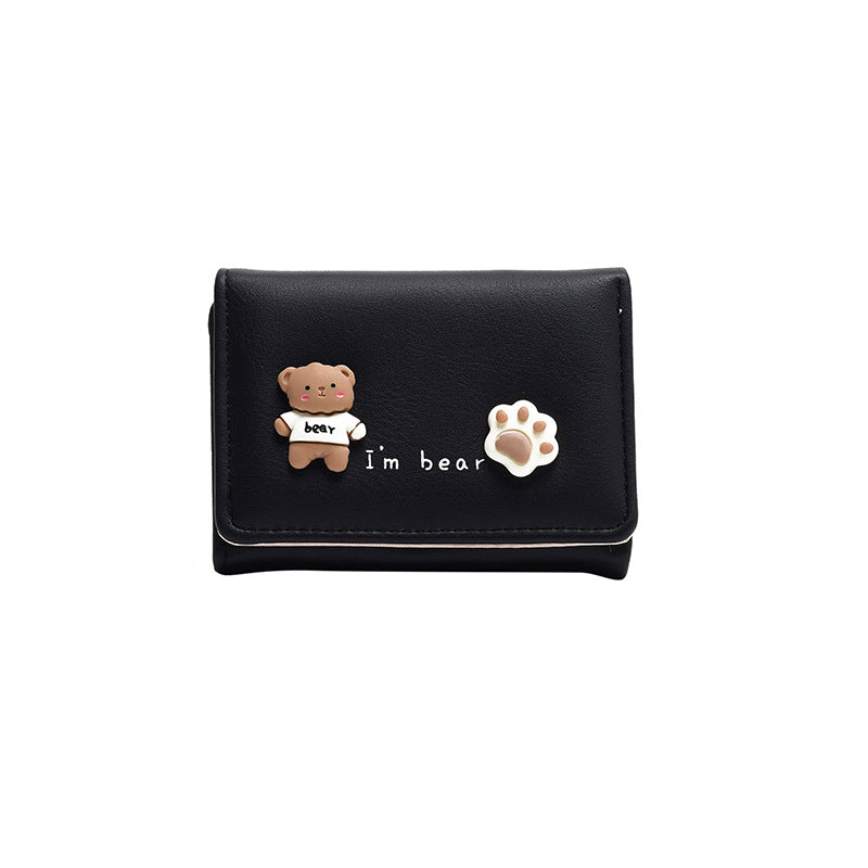 Women's Durable Korean Short Simple Clutch Purses