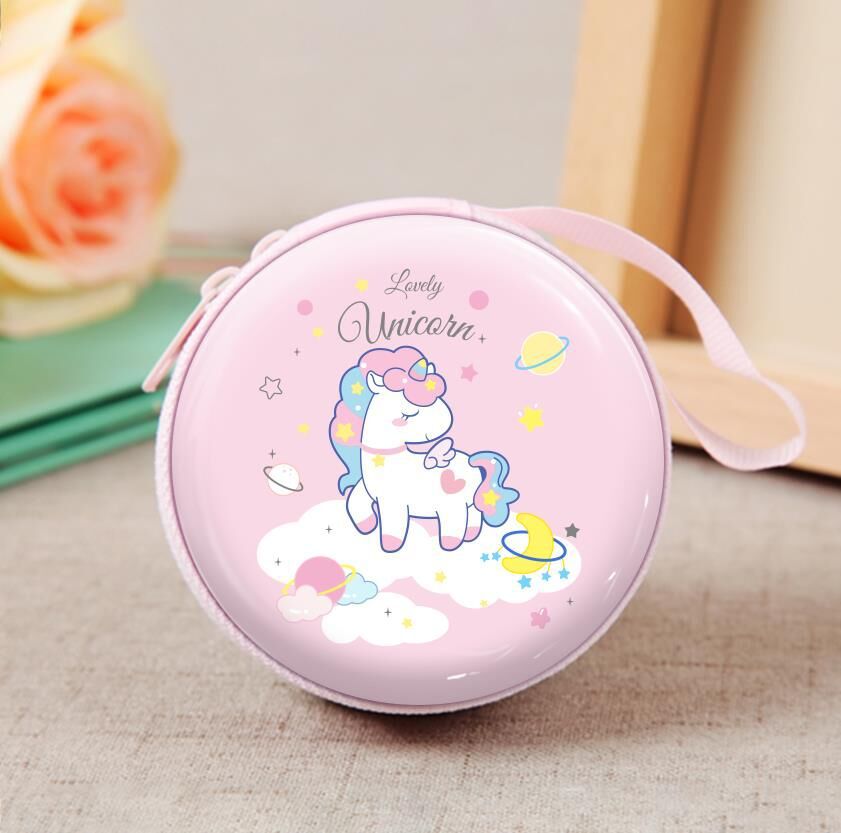 Children's Creative Cute Tinplate Cartoon Change Headset Bags