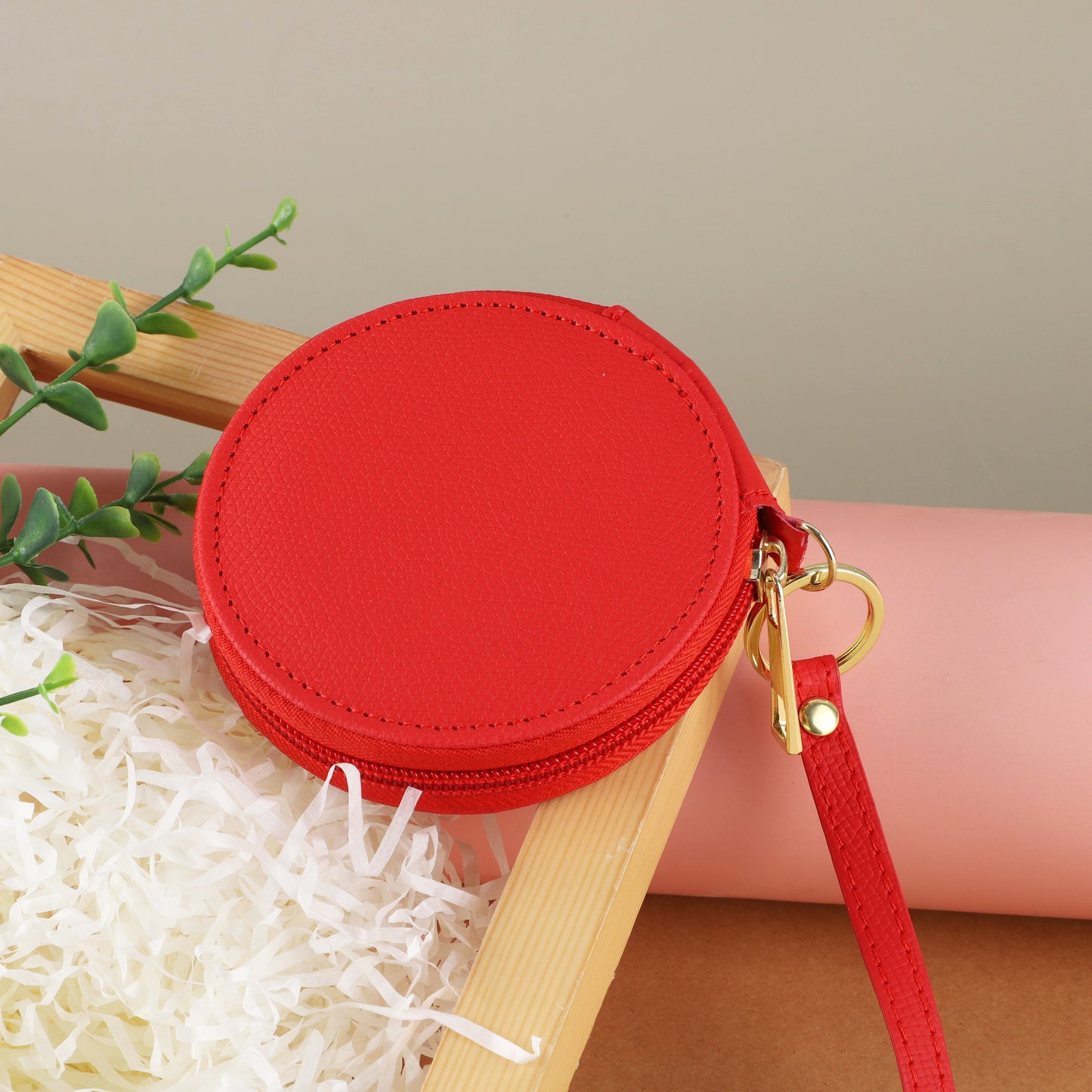 Round Environmental Protection Cute Simple Zipper Coin Purses