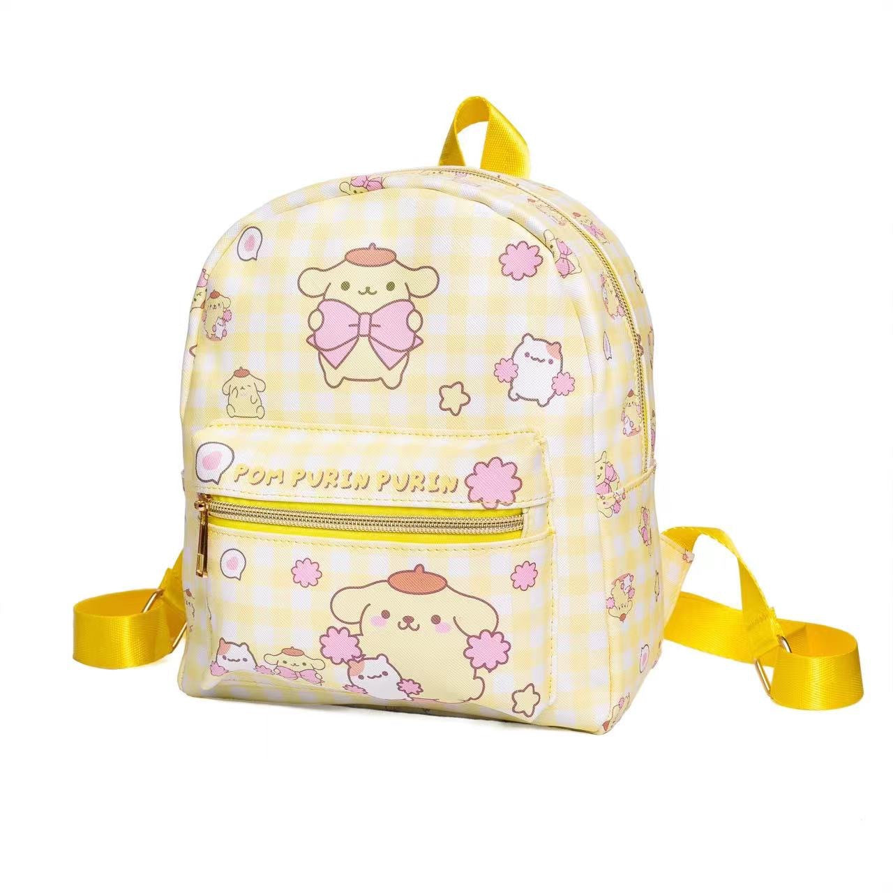 Children's Cute Melody Clow Dogskin Leather Small Children's Backpacks