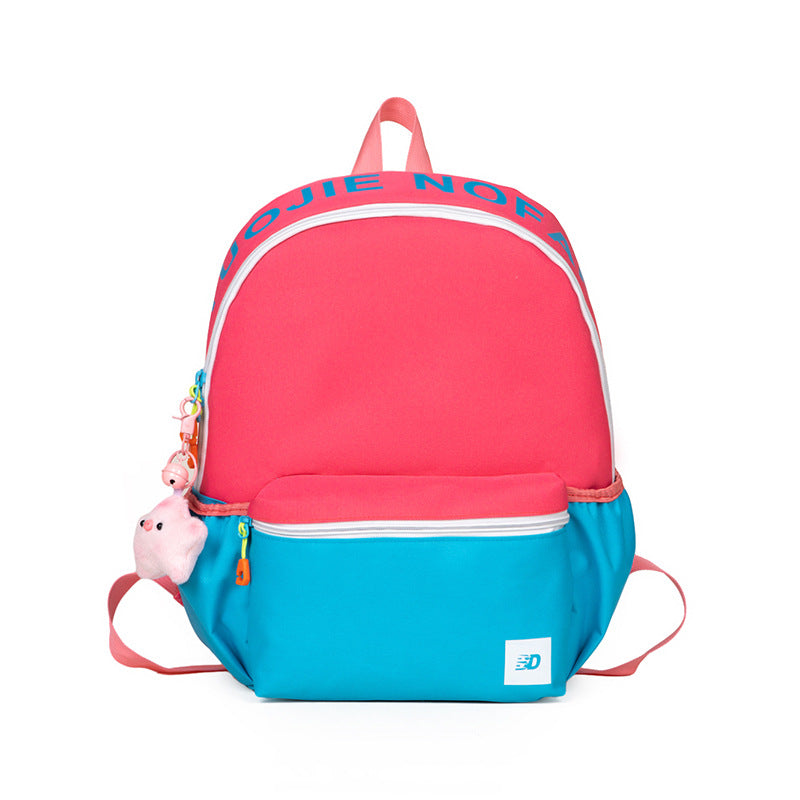 Men's Contrast Color Female Junior High College Middle School Students' Schoolbags