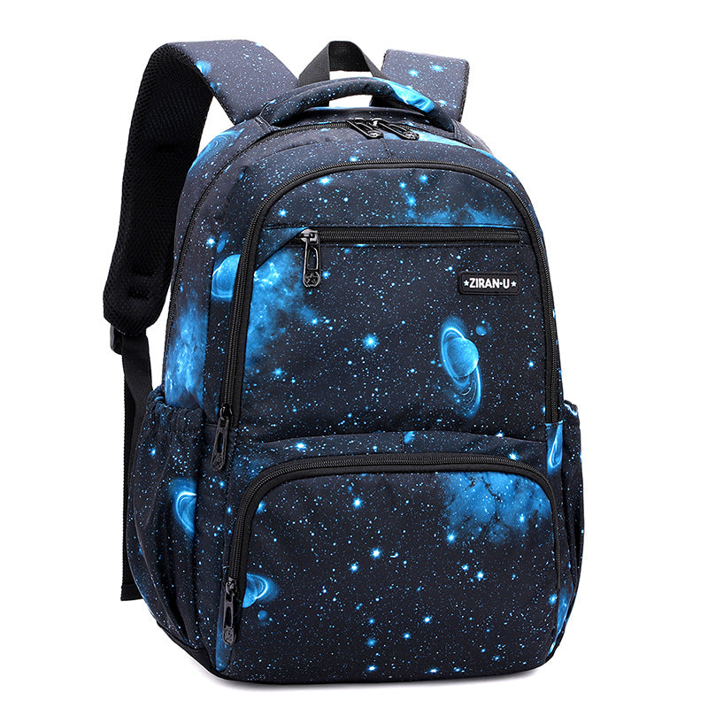 Natural Fish Fashion Boys Grade Printing Backpacks