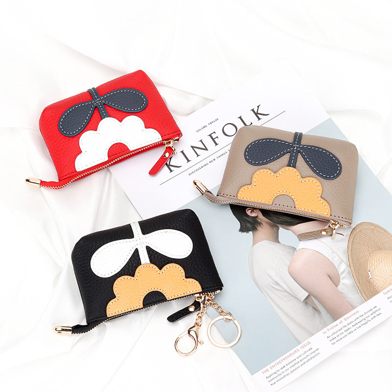 Creative First Layer Cowhide Genuine Leather Mini Coin Purses