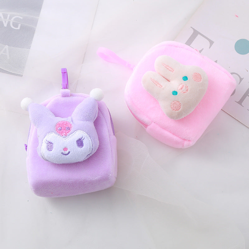 Cartoon Three-dimensional Small Plush Creative Pendant Coin Purses