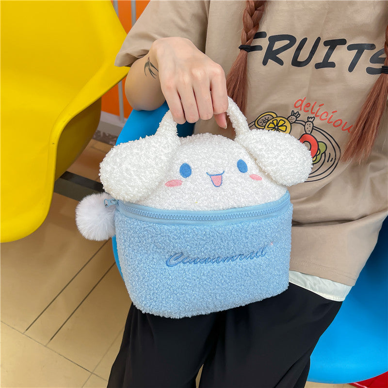 Sacs de jouets portables de rangement de dessin animé mignon en peluche pour enfants