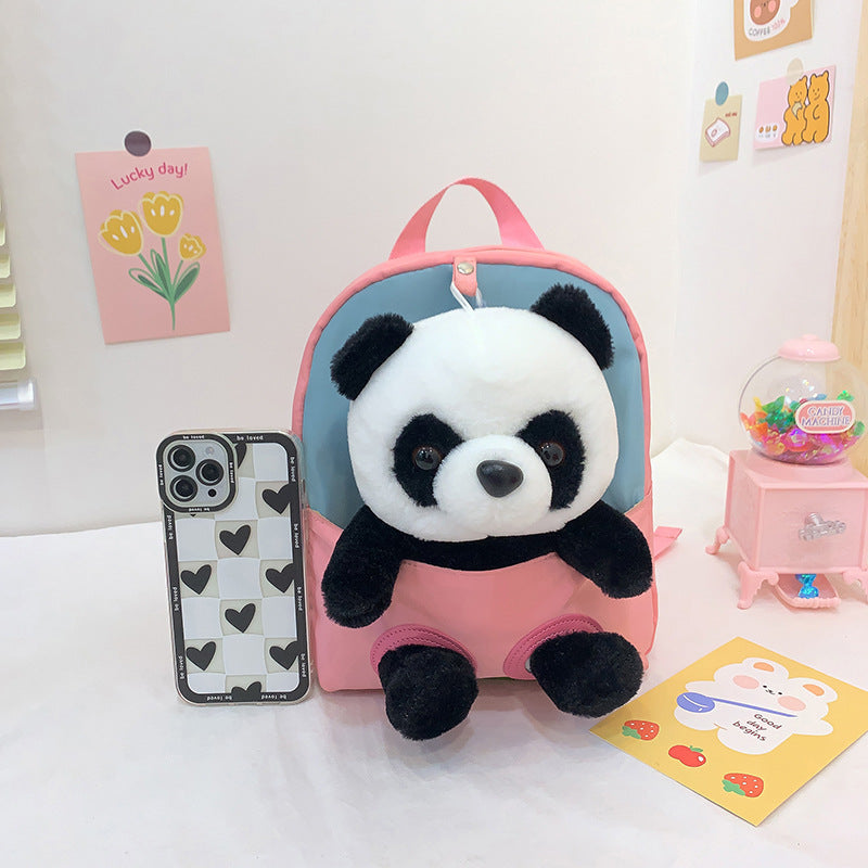 Sacs à dos légers pour enfants, poupée Panda mignonne de dessin animé