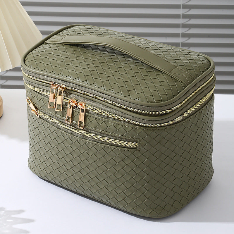 Double Layer Good-looking Portable Large Capacity Cosmetic Bags