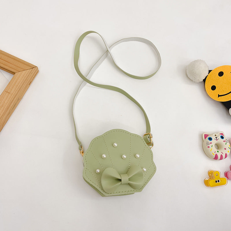 Children's Autumn Cute Bow Pearl Mini Shell Bags