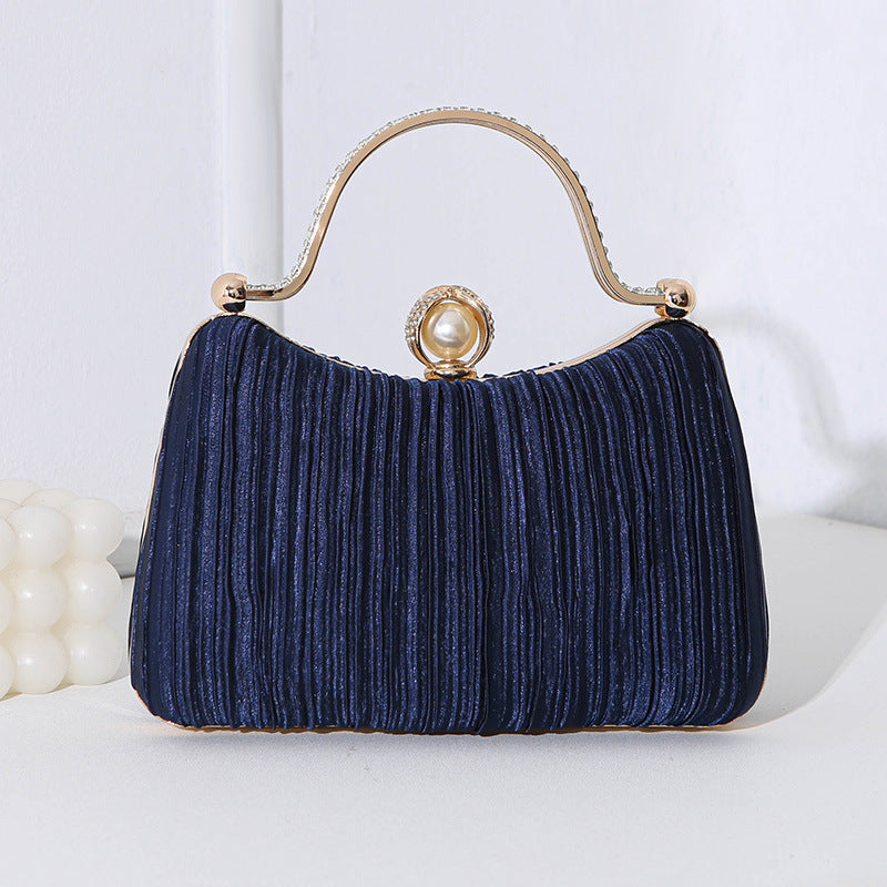 Women's Pearl Dinner Clutch Elegant Dress Banquet Evening Bags