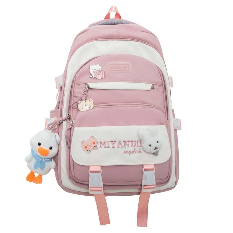 Women's Protection Junior High College Large Capacity Middle School Students' Schoolbags