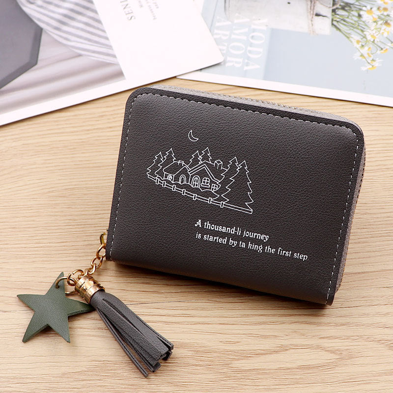 Women's Mini Zipper Pocket Cute Refreshing Simple Niche Coin Purses