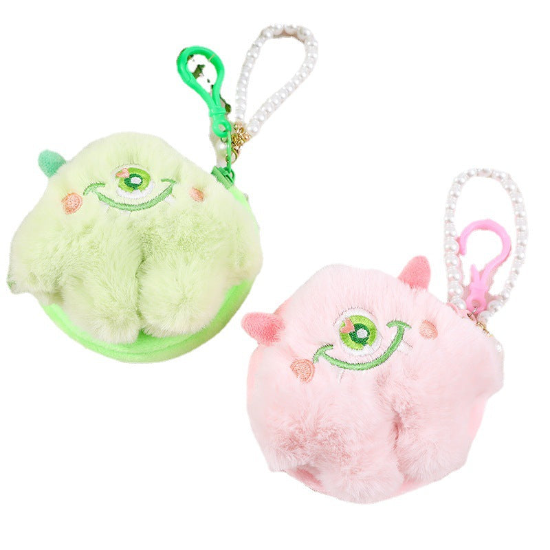 Eye Hair Monster Doll Cute Plush Coin Purses