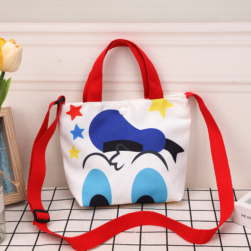 Children's Canvas Korean Style Small Iti Portable Children's Shoulder Bags