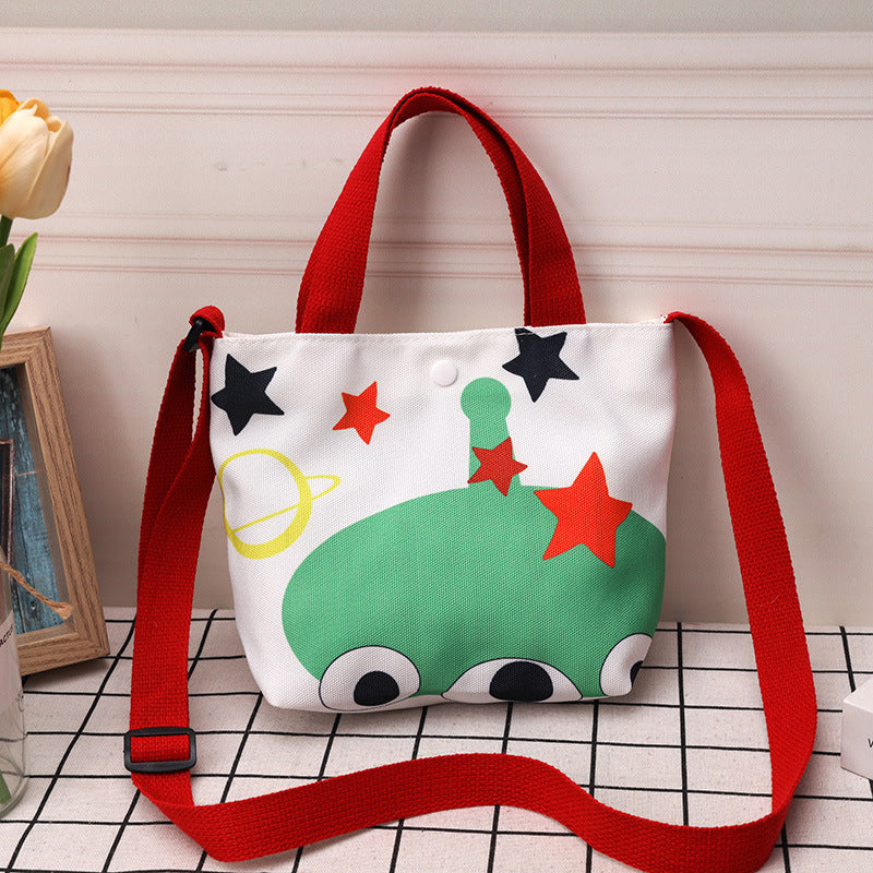 Children's Canvas Korean Style Small Iti Portable Children's Shoulder Bags