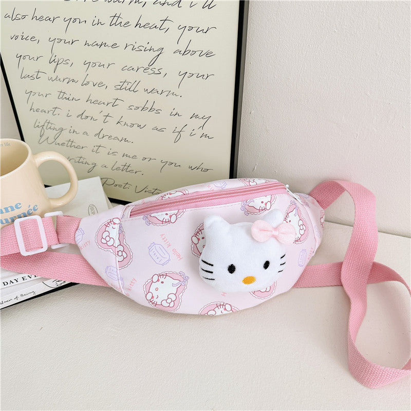 Children's Cartoon Doll Oxford Cloth Pattern Large Children's Waist Packs