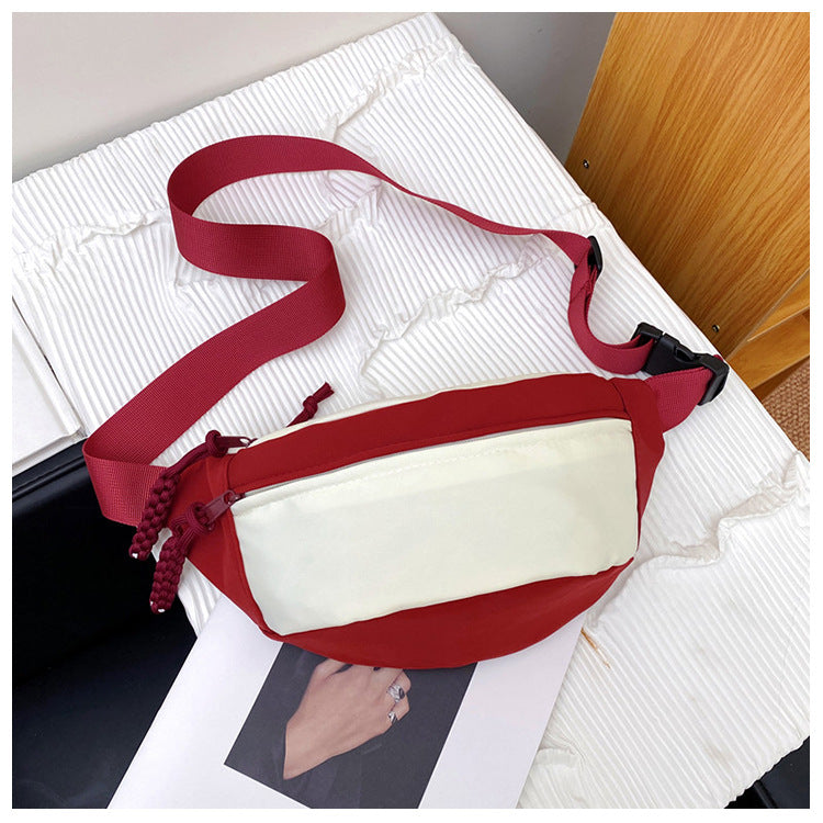 Style Large Capacity Female College Simple Waist Packs