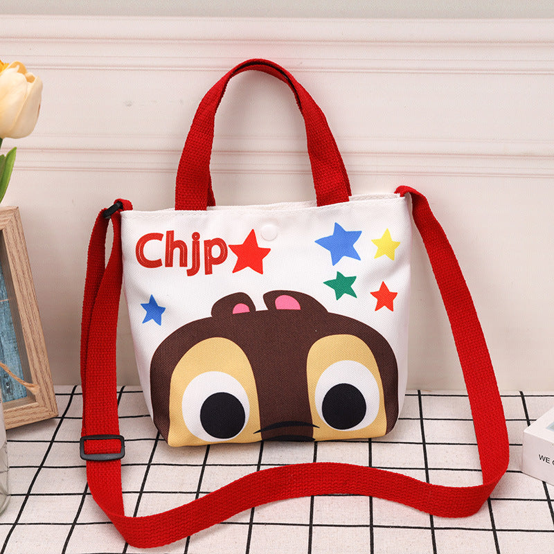 Children's Canvas Korean Style Small Iti Portable Children's Shoulder Bags