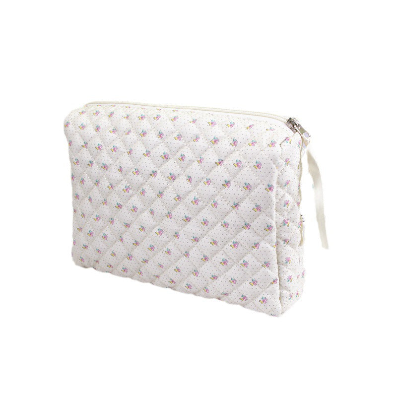 Cute Style Large Capacity Printed Quilted Cosmetic Bags