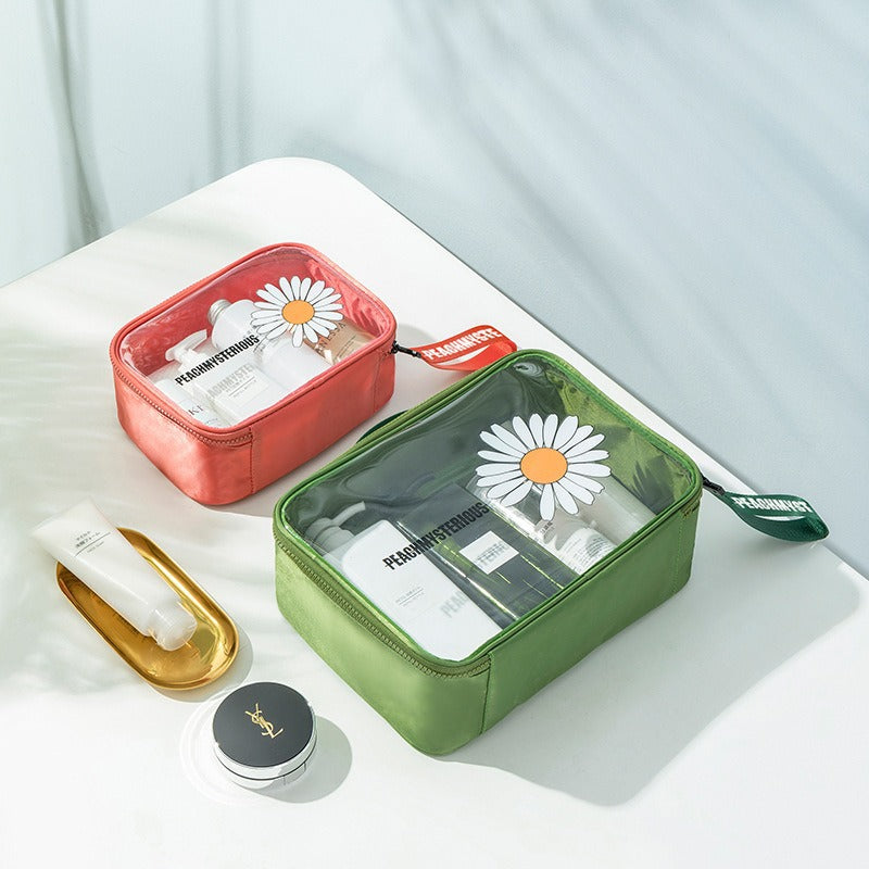 Little Daisy Portable Clear Wash Waterproof Cosmetic Bags