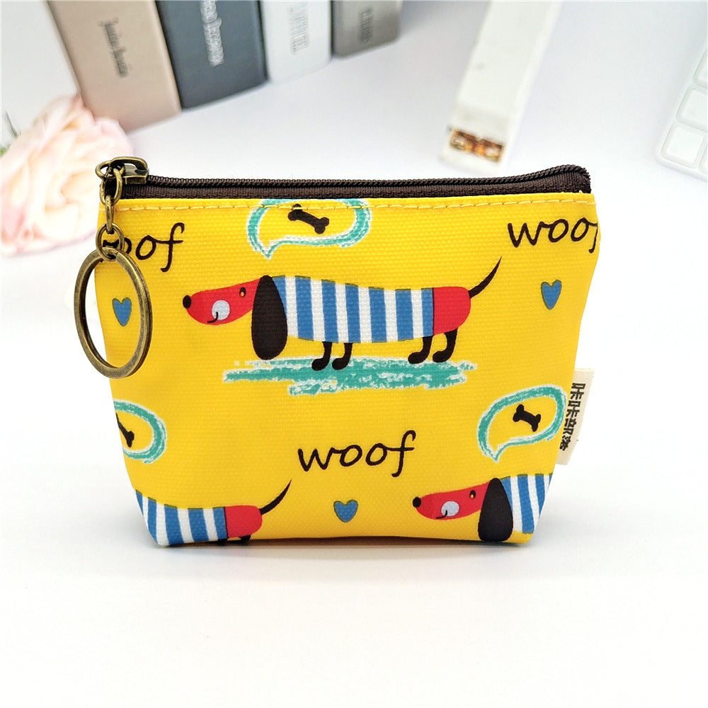 Women's Film Printed Cartoon Sier Sundries Storage Coin Purses