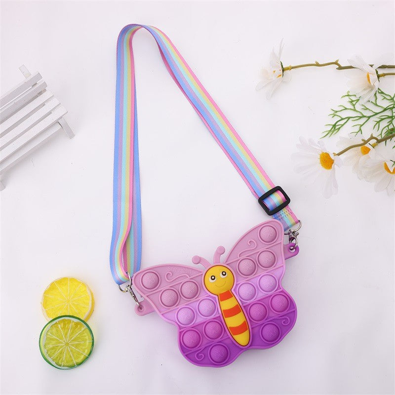 Women's & Children's & Fashion Butterfly Silicone Rat Killer Children's Coin Purse