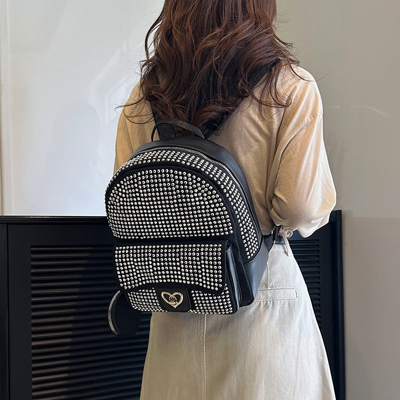 Women's Trendy Light Diamond Western Style Fashion Backpacks