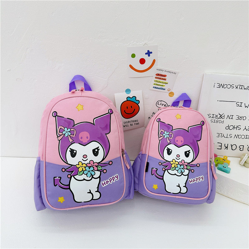 Children's Cartoon Cute Clow Portable Burden Alleviation Kindergarten School Bags