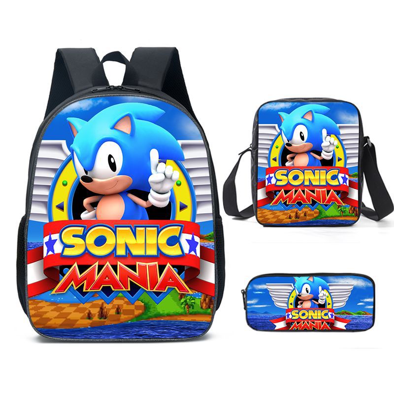 Classy Unique Charming Sonic Cartoon Primary Elementary School Students' Schoolbags