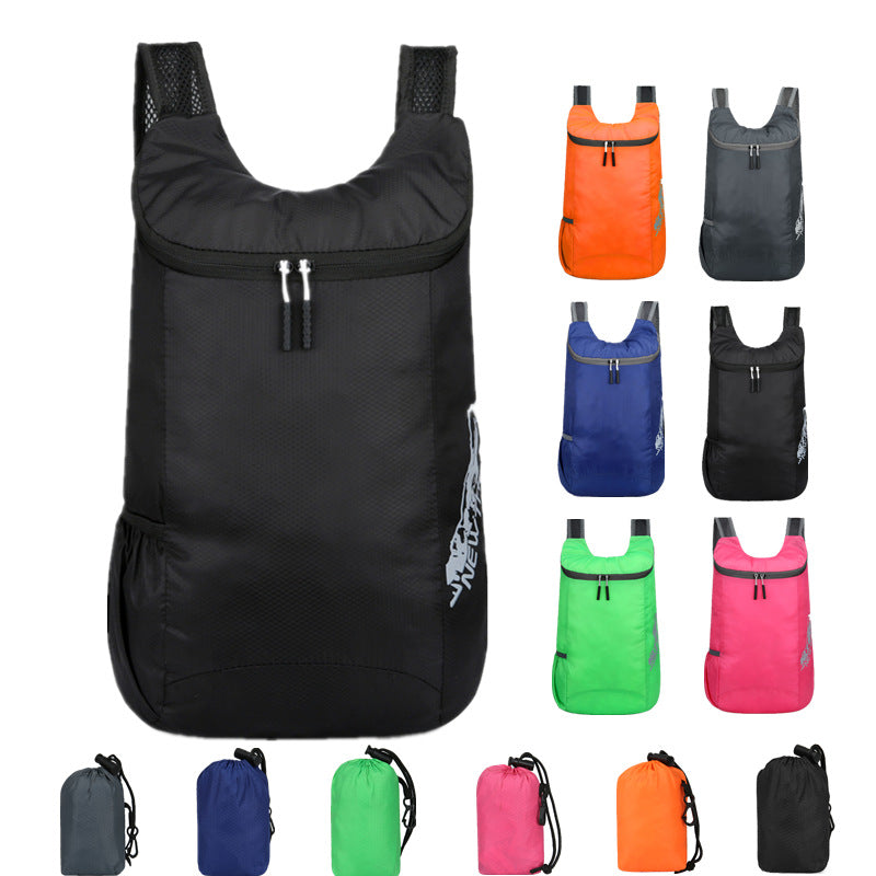 Women's & Men's & Folding Storage Skin Waterproof Printed Sports Backpacks