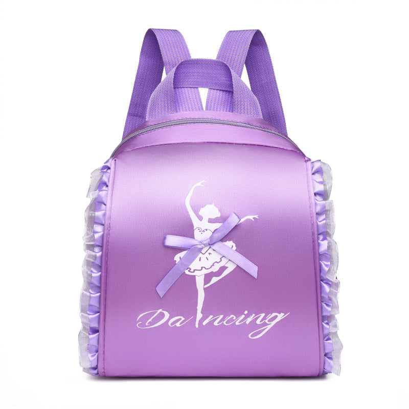 Children's Double Latin Ballet Embroidery Printing Princess Backpacks