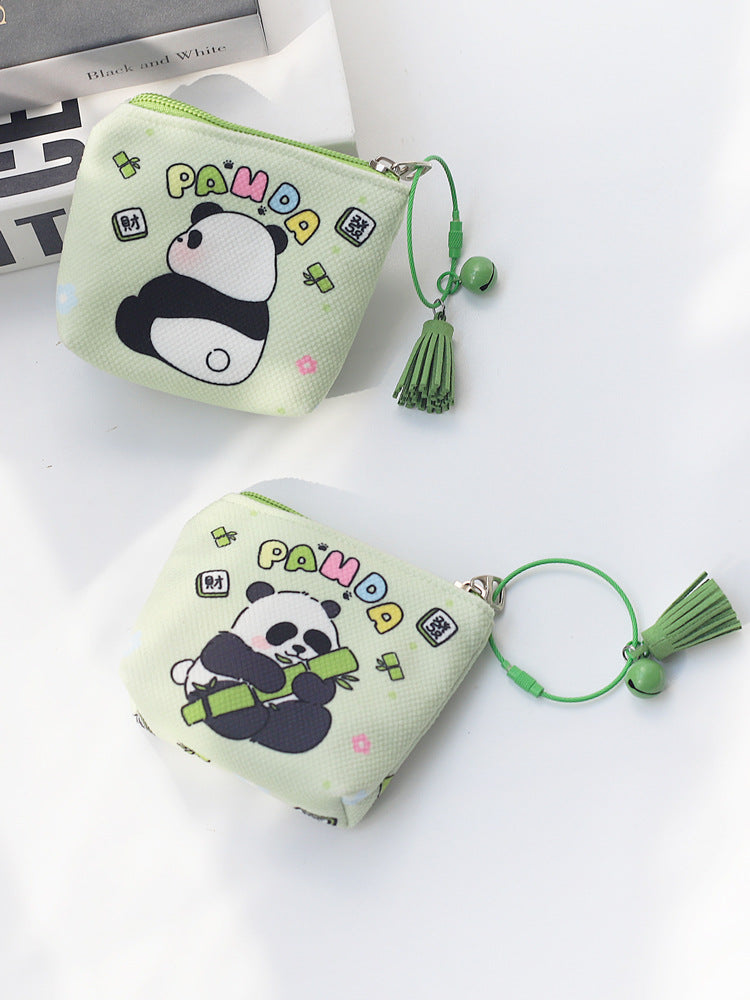 Cute Little Panda Small Portable Headset Coin Purses