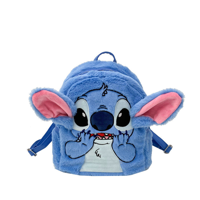 Spoof Plush Stitch Cartoon Young Sacs à dos personnalisés