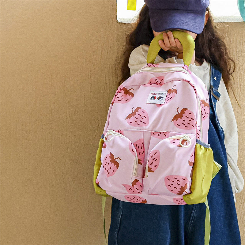 Children's Cartoon Printed Cute Going Out Small Children's Backpacks